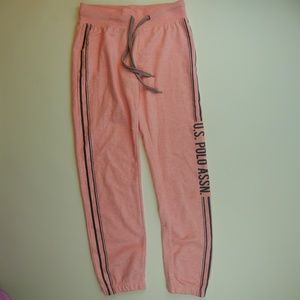 U.S. Polo Assn. Pink Sweatpants Size Medium